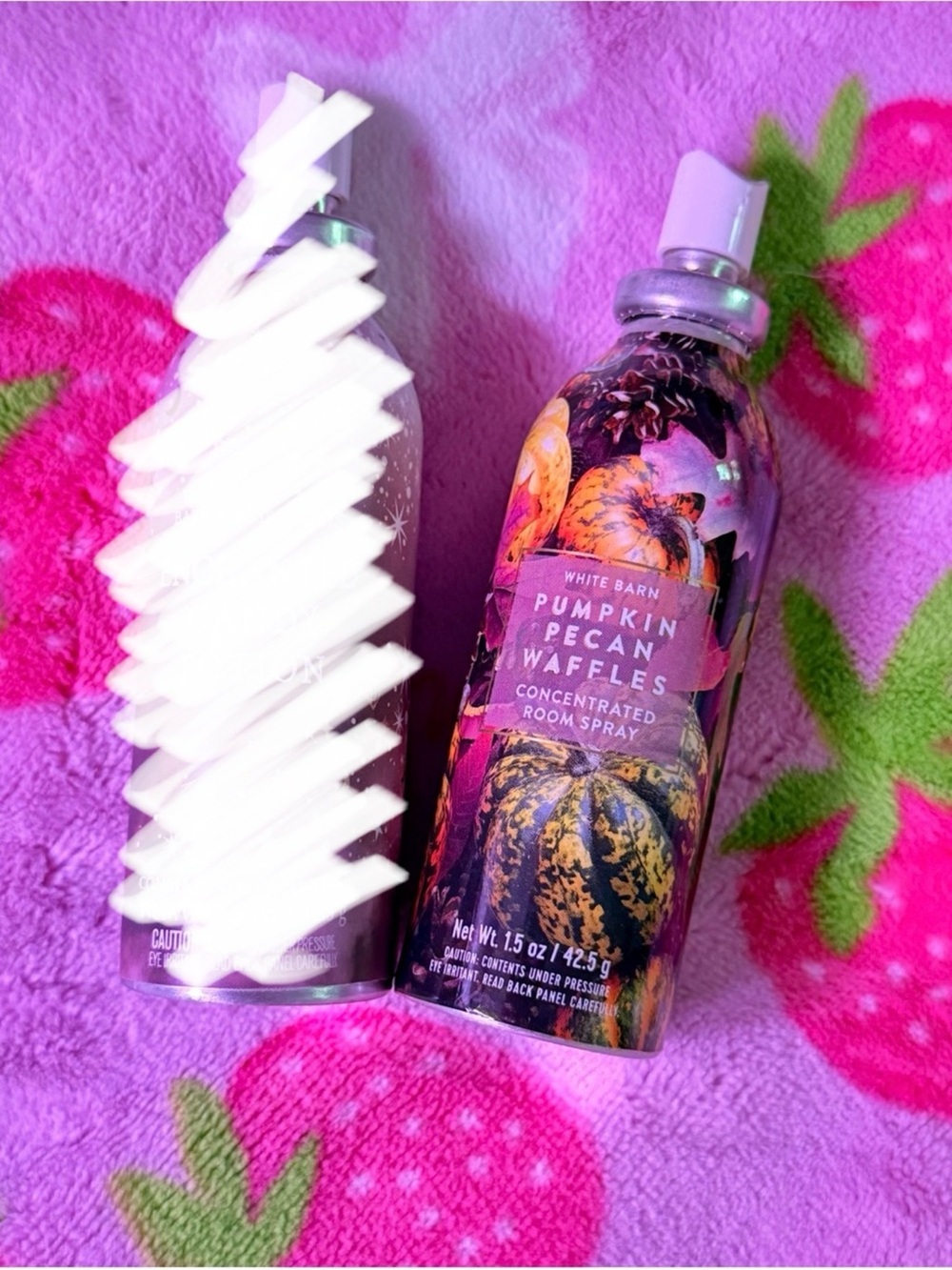 Bath & Body Works Pumpkin Pecan Waffles Room Spray 1.5 oz Discontinued White